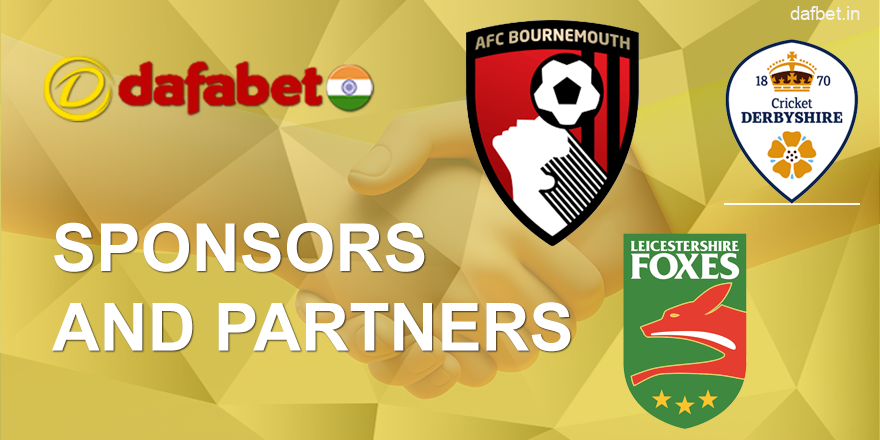 Sponsors and partners of the bookmaker Dafabet