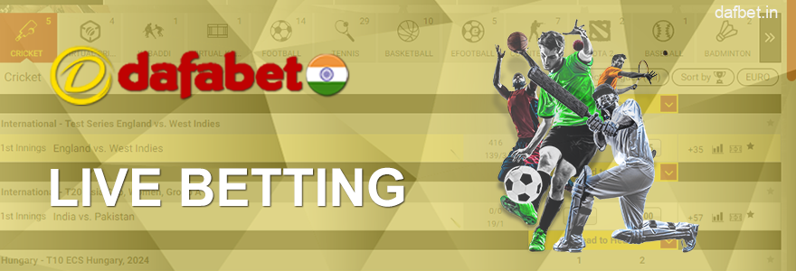 Available Live Sports at Dafabet