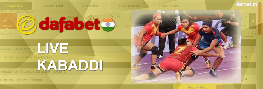 Live Kabaddi Bets in Dafabet