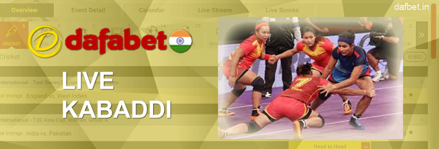 Live Kabaddi Bets in Dafabet