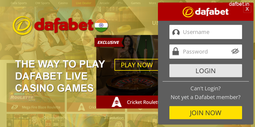 lay Live Games at Dafabet - How to Start