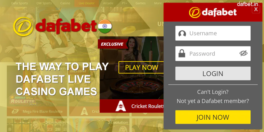 lay Live Games at Dafabet - How to Start