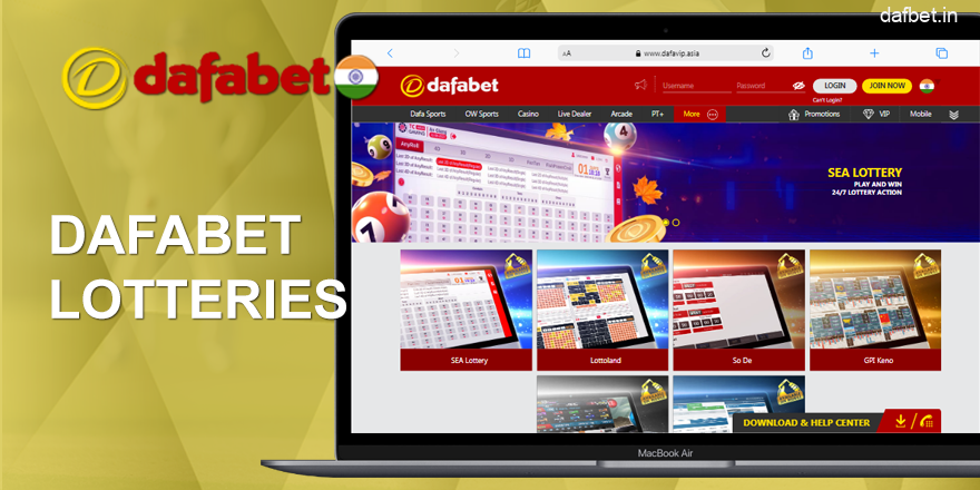 Play the lottery at Dafabet online casino