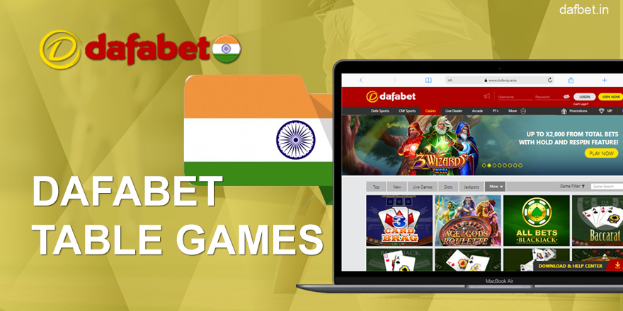 Table Games Dafabet in India