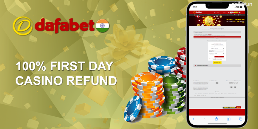 100% First Day Casino Refund Bonus on Dafabet