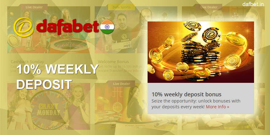 Dafabet Weekly Deposit In India