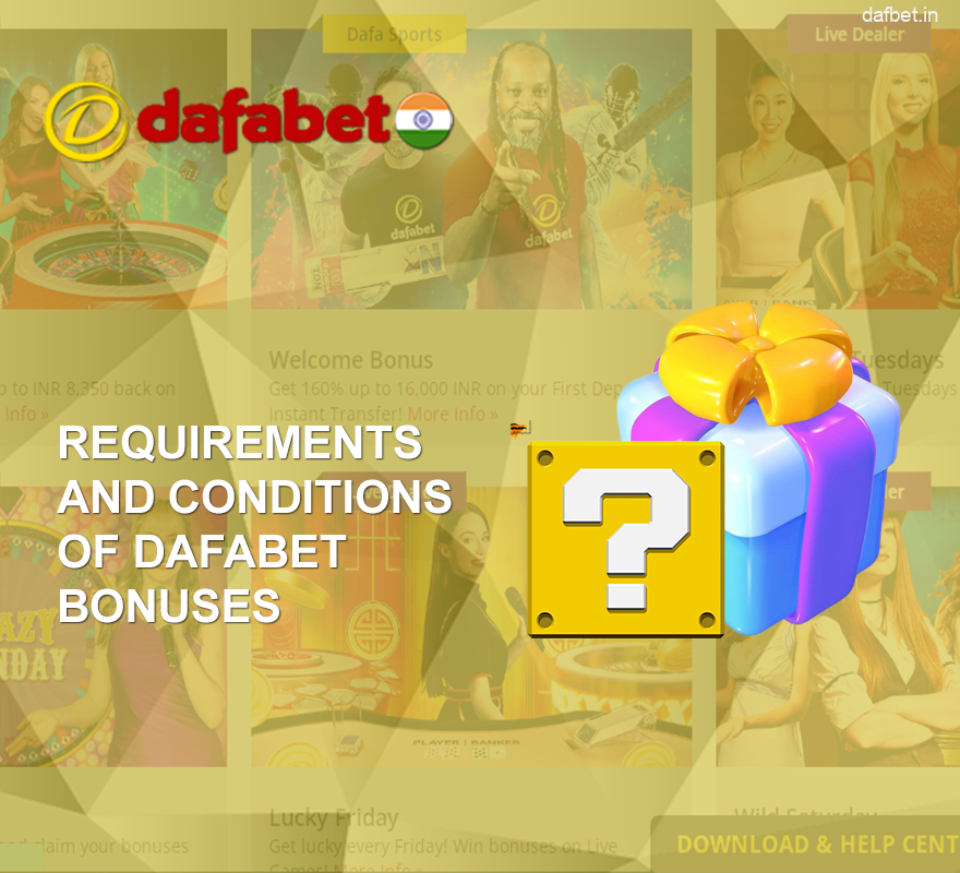 Dafabet Basic Bonus Terms in India