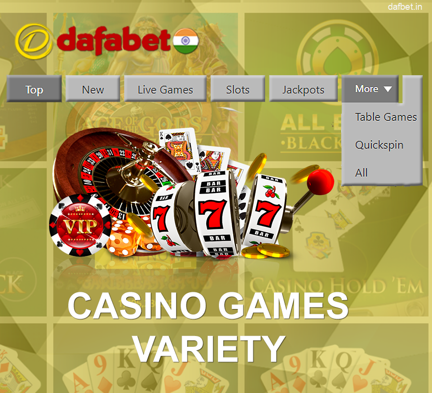 Lots of Casino Games at Dafabet for Indian Players